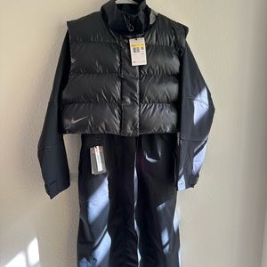 NIKE SPORTSWEAR CITY READY HOODED TRENCH COAT+DETACHABLE PUFFY VEST